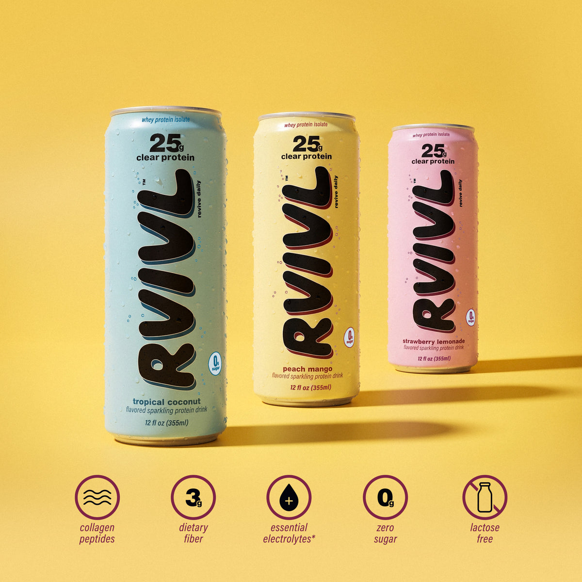 RVIVL sparkling protein drink